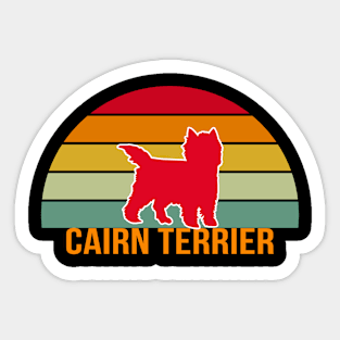 Cairn Terrier Vintage Silhouette Sticker